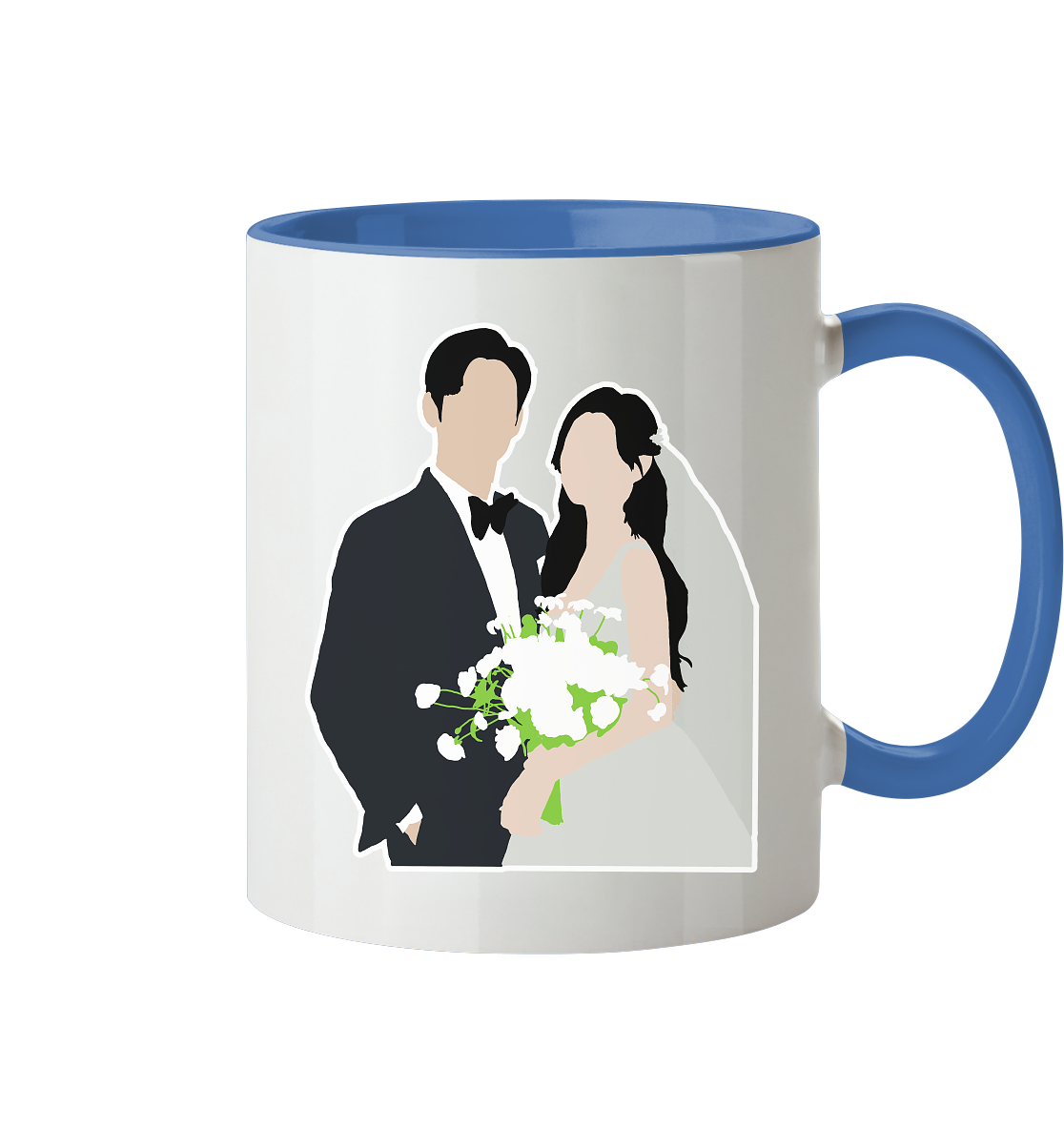 Queen of Tears - Kim Soo-hyun & Kim Ji-won - Baek Hyun-woo & Hong Hae-in - 2 - Tasse zweifarbig