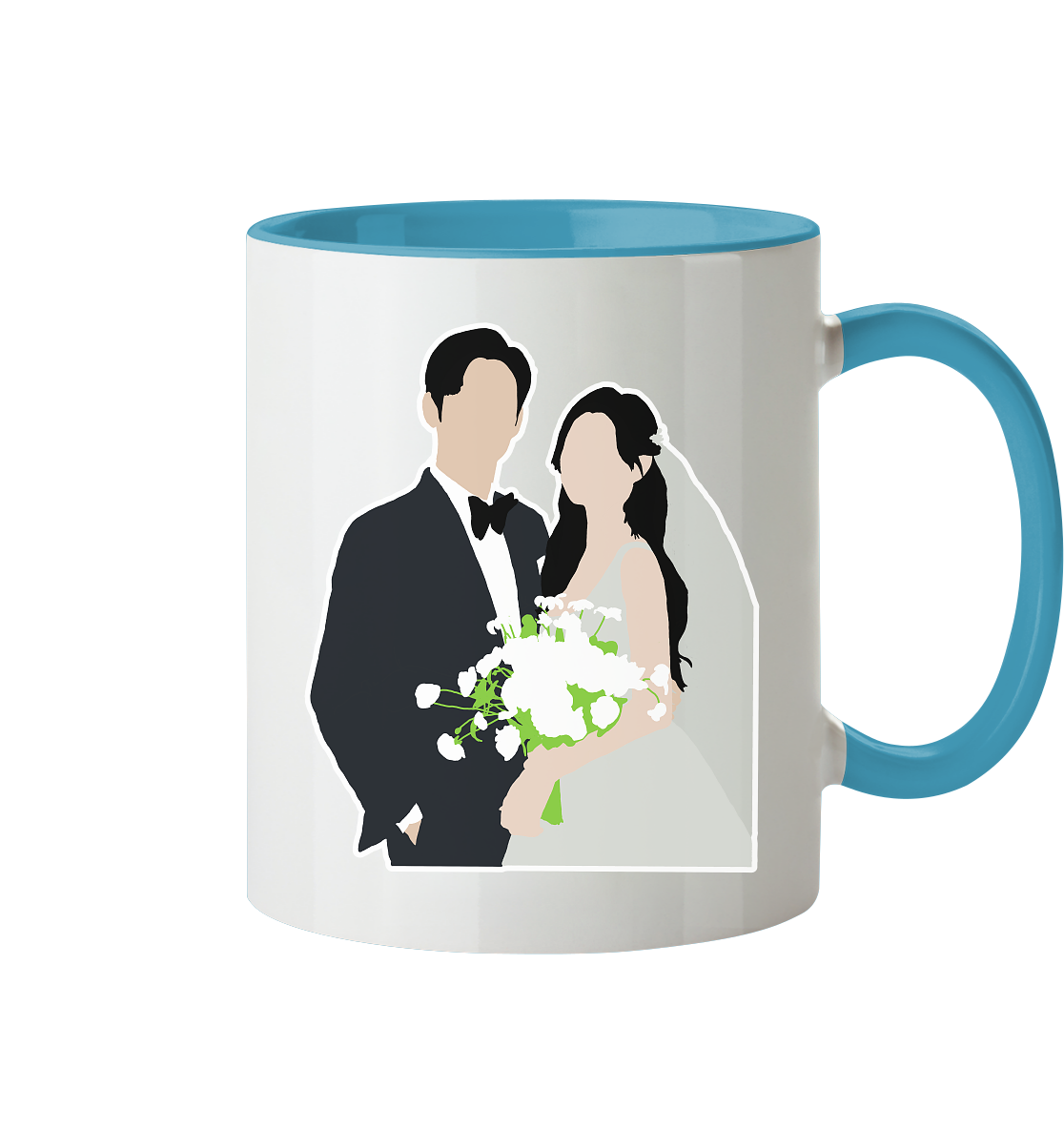 Queen of Tears - Kim Soo-hyun & Kim Ji-won - Baek Hyun-woo & Hong Hae-in - 2 - Tasse zweifarbig