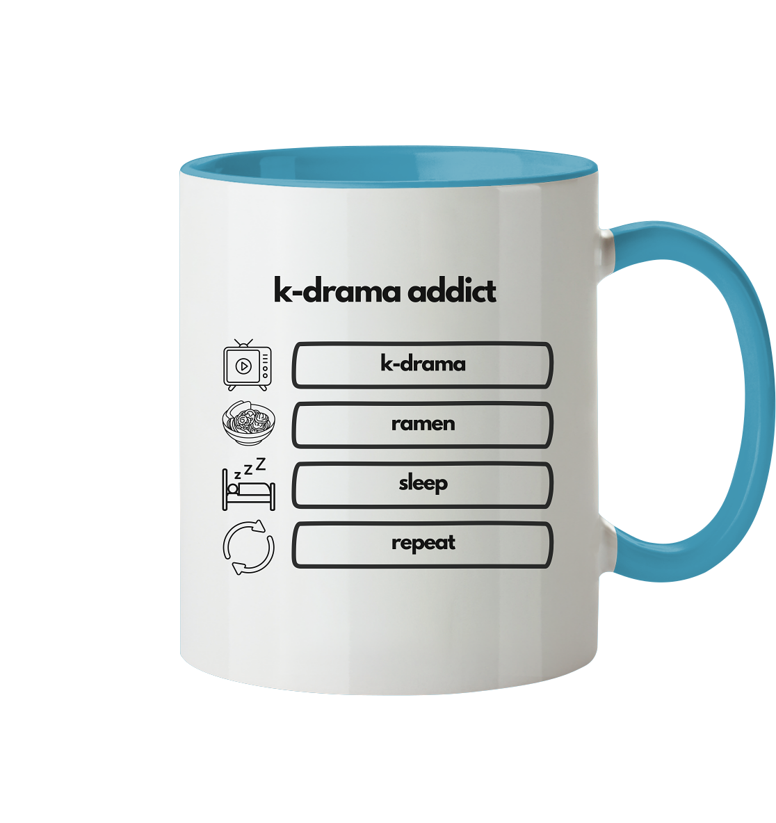 K-Drama Addict - Tasse zweifarbig