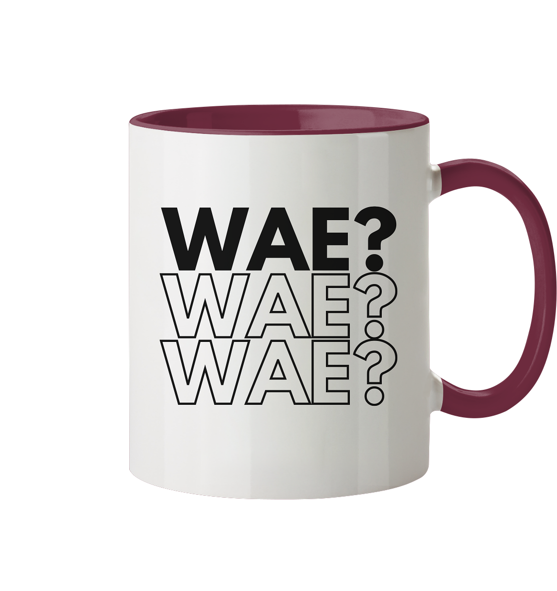 WAE? WAE? WAE? - Tasse zweifarbig