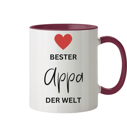 APPA DEFINITION + BESTER APPA - BEIDSEITIG - Tasse zweifarbig