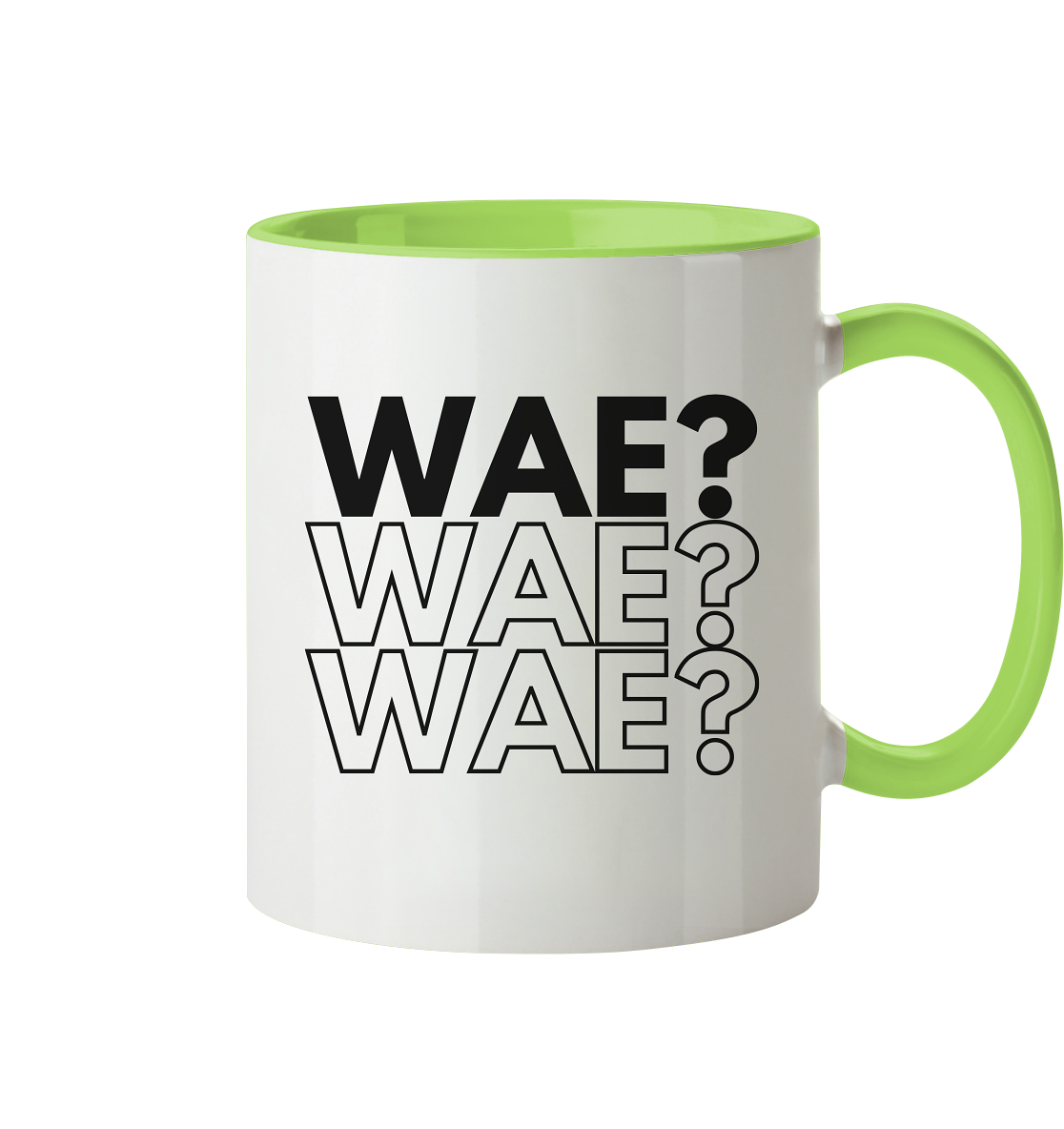 WAE? WAE? WAE? - Tasse zweifarbig