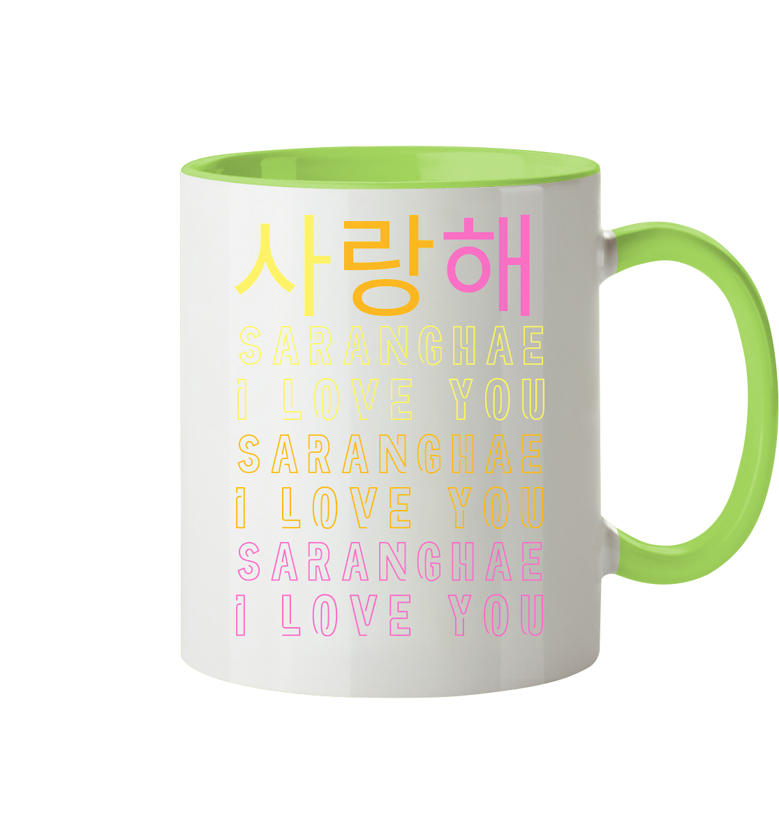 SARANGHAE I LOVE YOU - Tasse zweifarbig