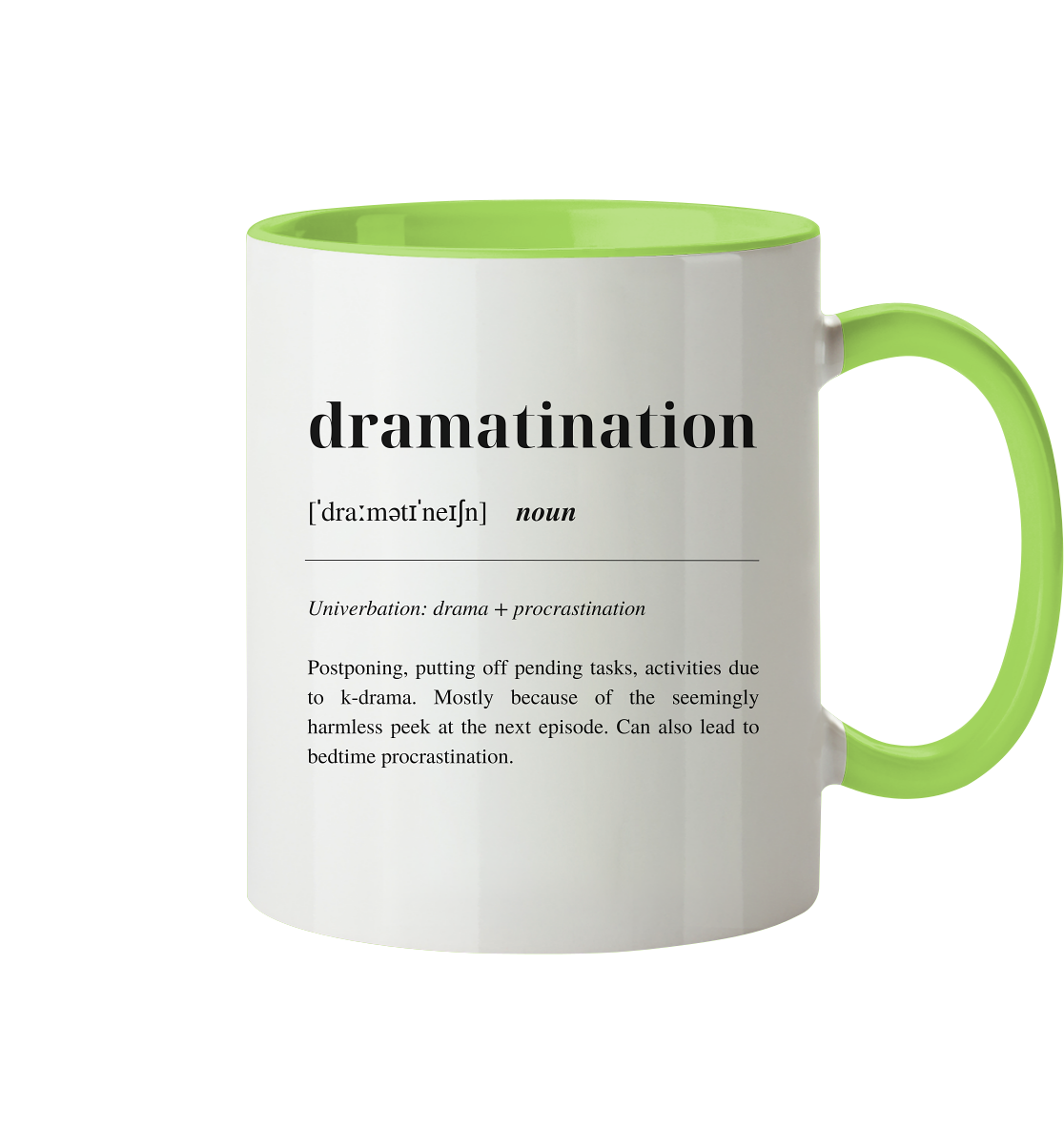 Dramatination - Tasse zweifarbig