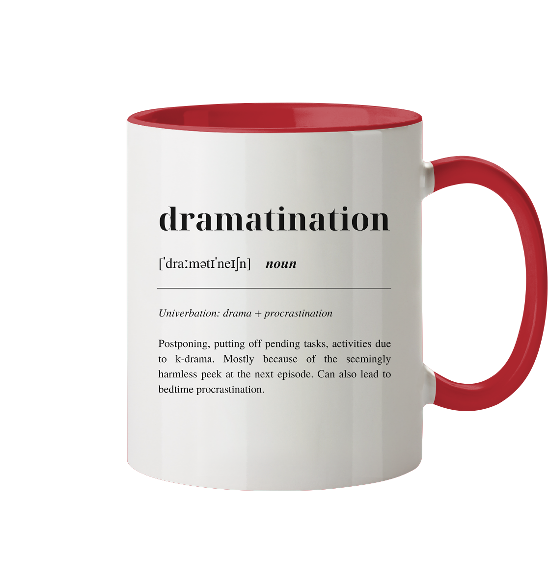 Dramatination - Tasse zweifarbig