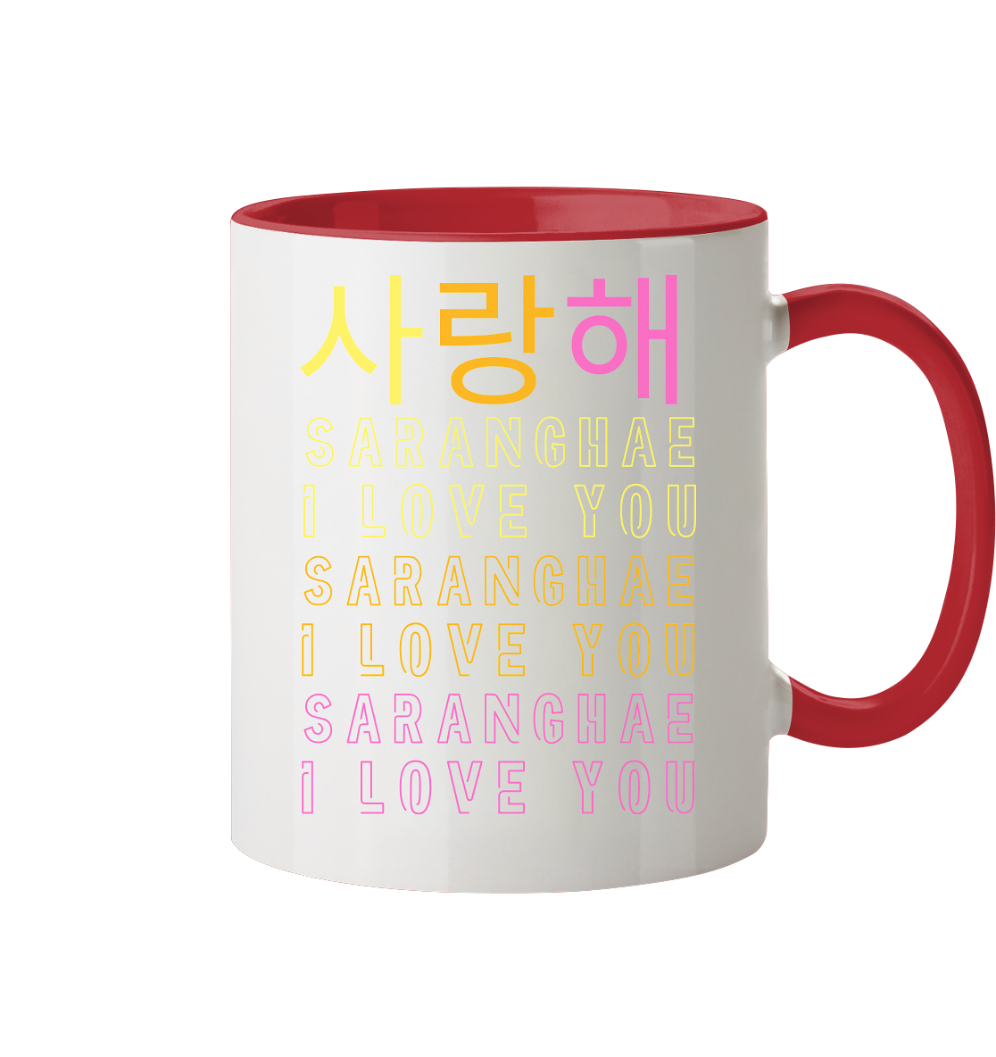 SARANGHAE I LOVE YOU - Tasse zweifarbig