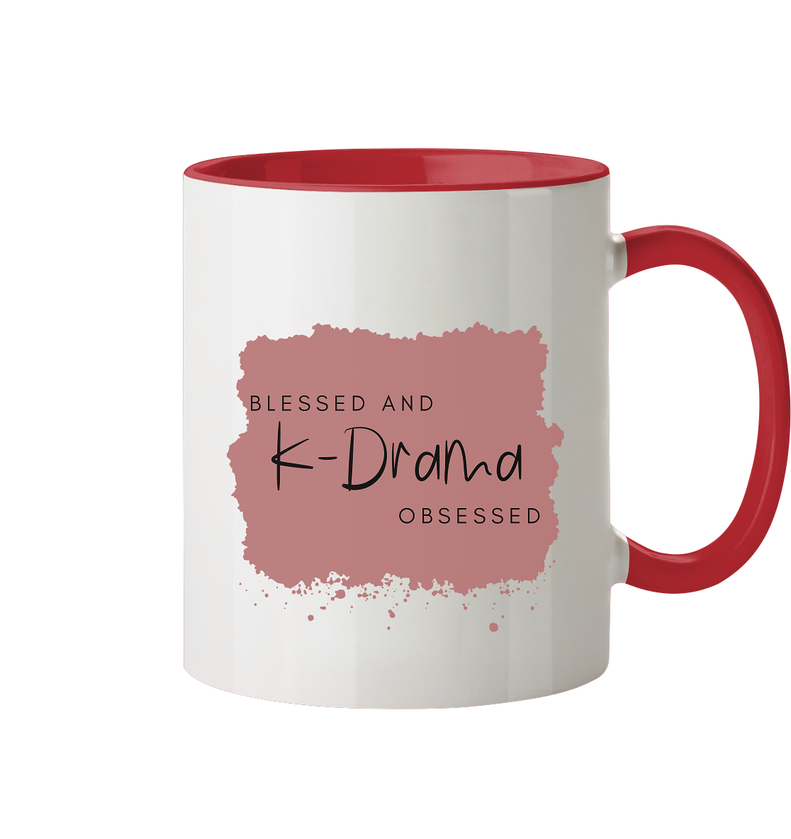 BLESSED AND K-DRAMA OBSESSED - Tasse zweifarbig