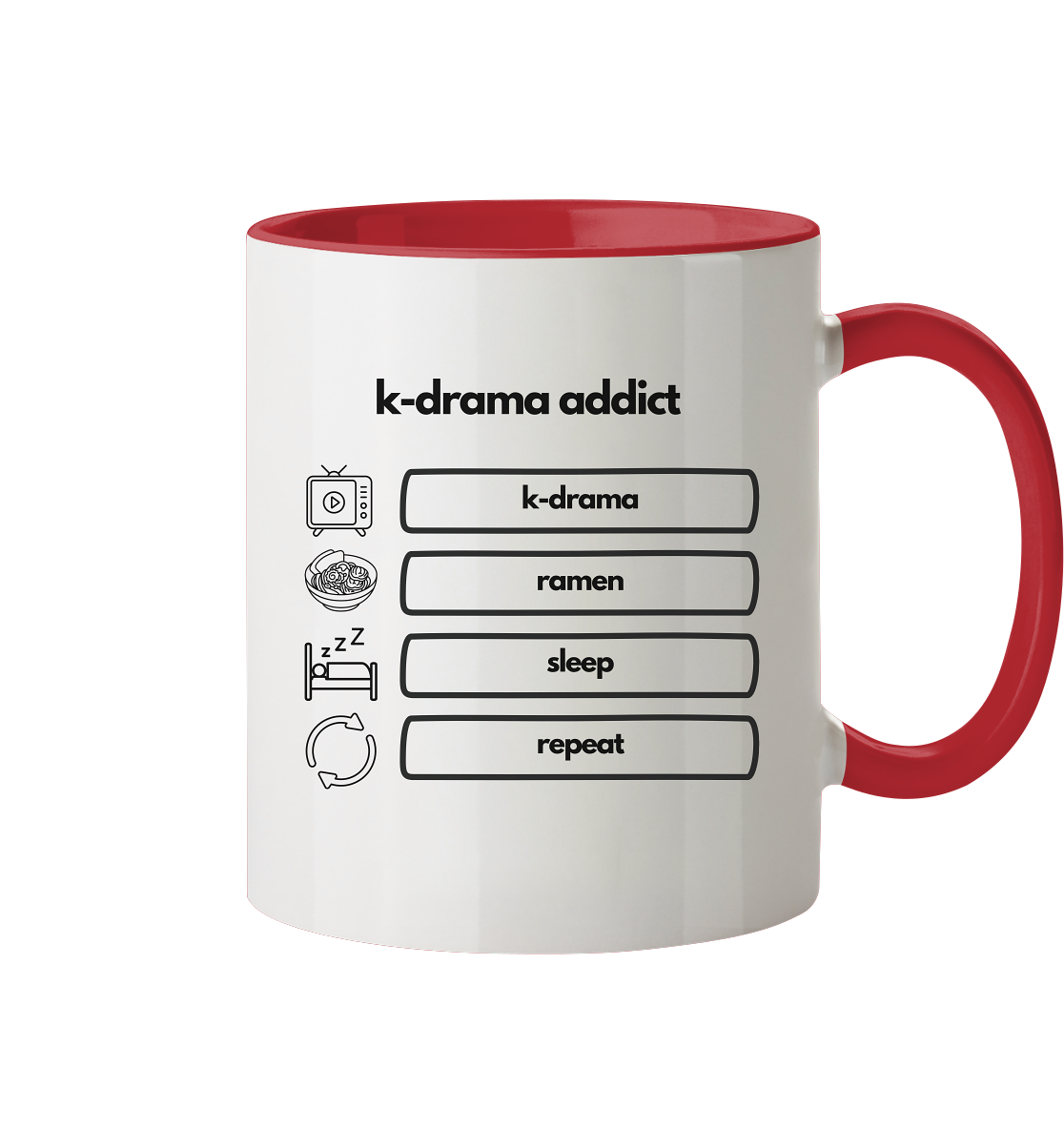 K-Drama Addict - Tasse zweifarbig