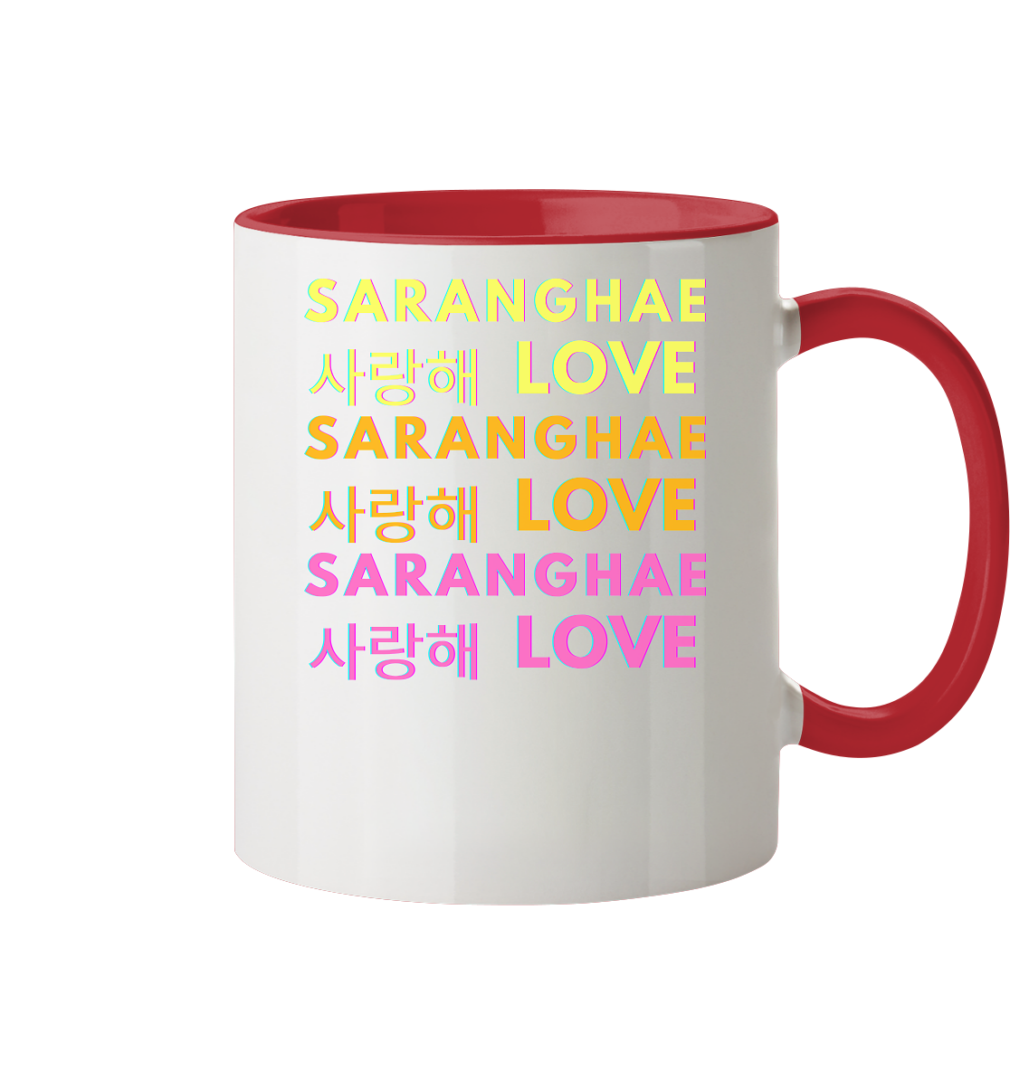 SARANGHAE LOVE NEON - Tasse zweifarbig