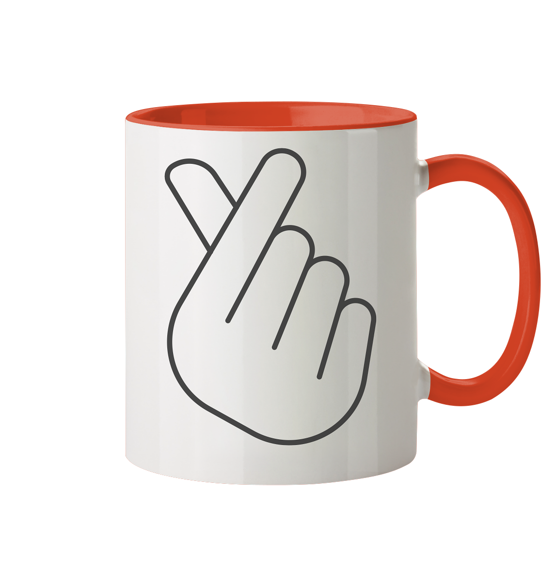 FINGER HERZ - Tasse zweifarbig