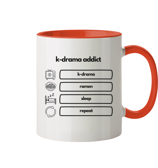 K-Drama Addict - Tasse zweifarbig