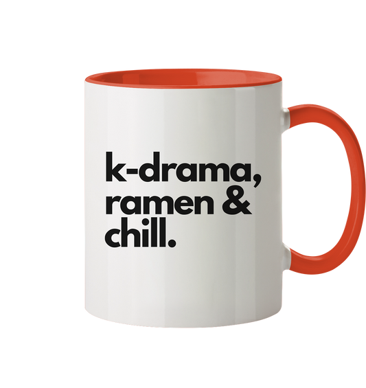 K-Drama, Ramen & Chill - Tasse zweifarbig