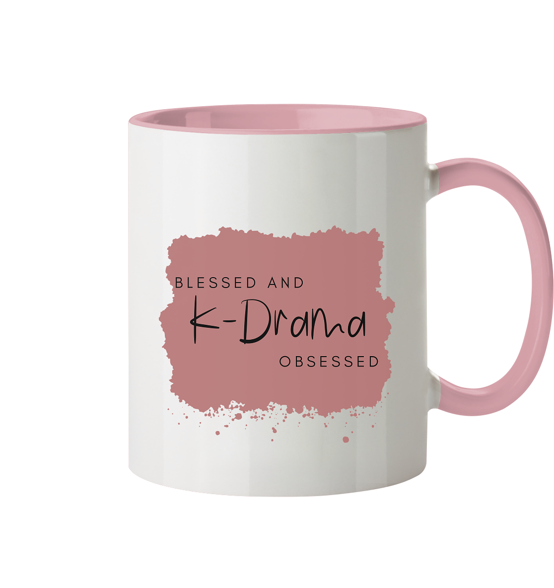 BLESSED AND K-DRAMA OBSESSED - Tasse zweifarbig