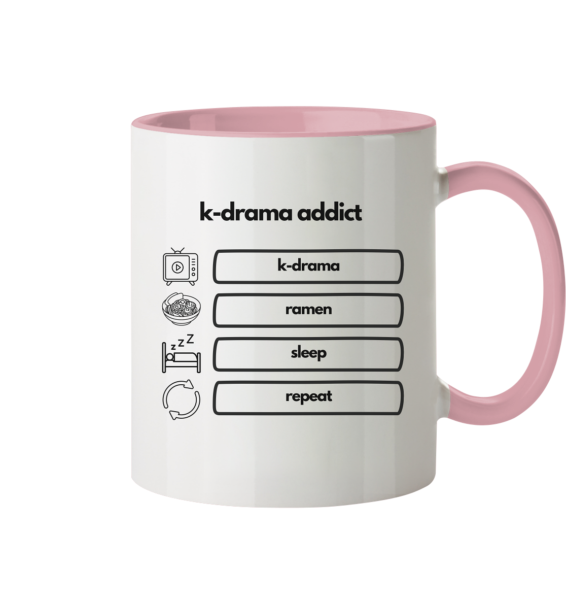 K-Drama Addict - Tasse zweifarbig