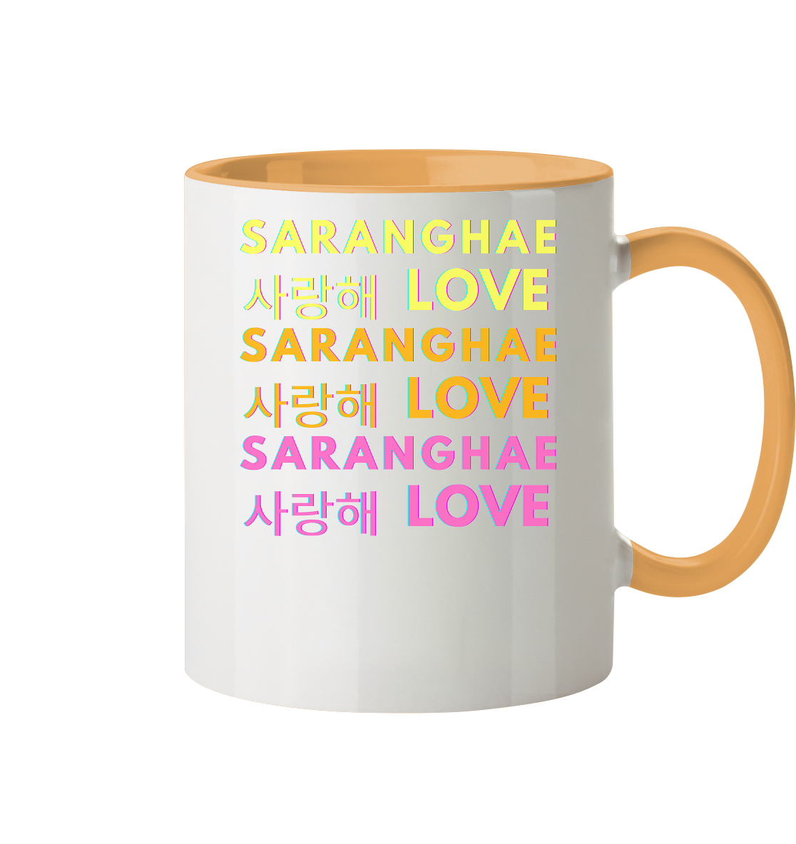 SARANGHAE LOVE NEON - Tasse zweifarbig