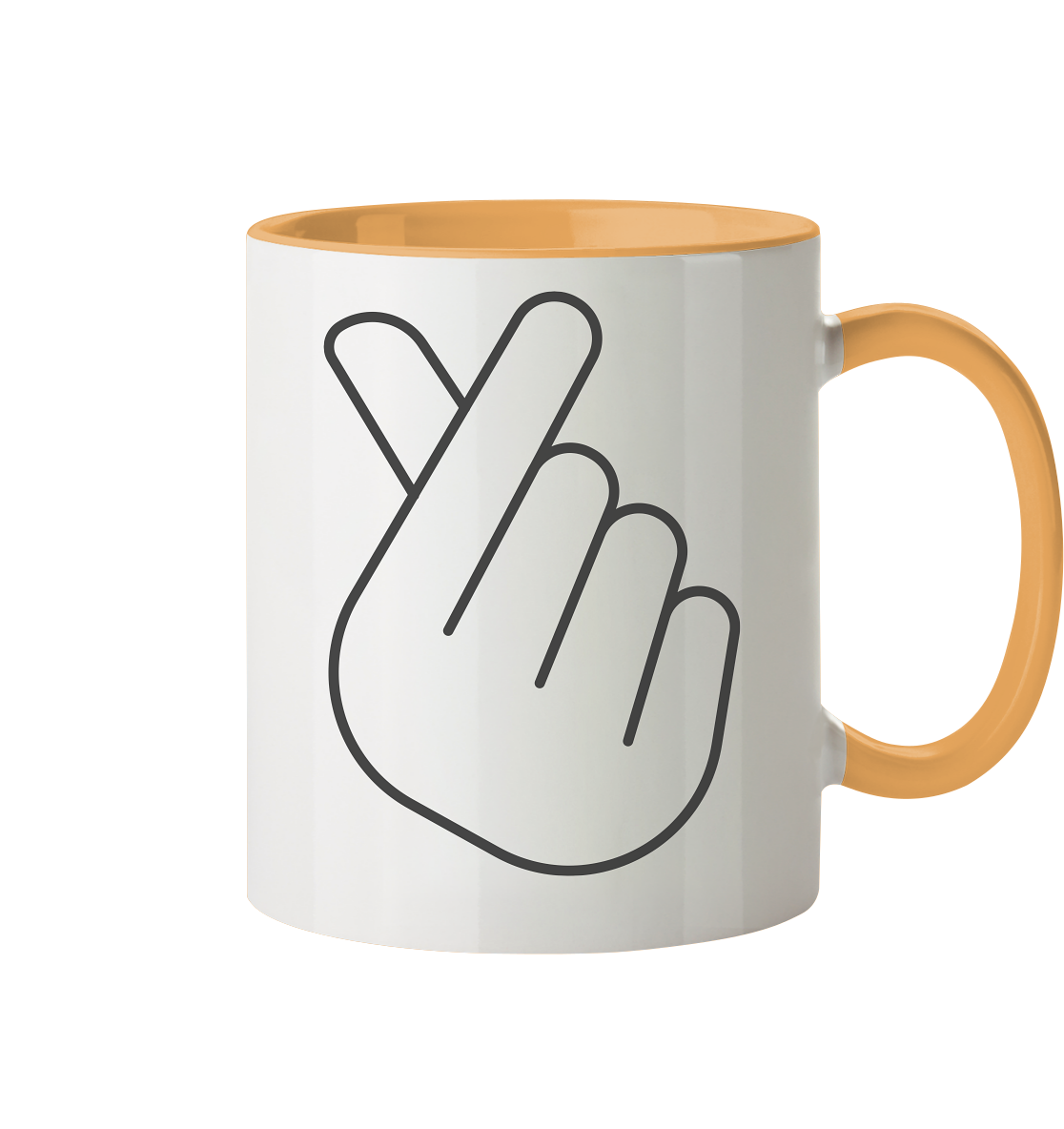 FINGER HERZ - Tasse zweifarbig