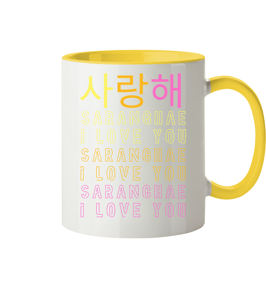 SARANGHAE I LOVE YOU - Tasse zweifarbig