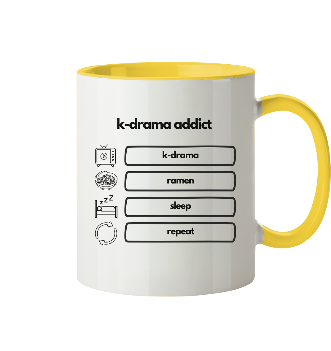 K-Drama Addict - Tasse zweifarbig