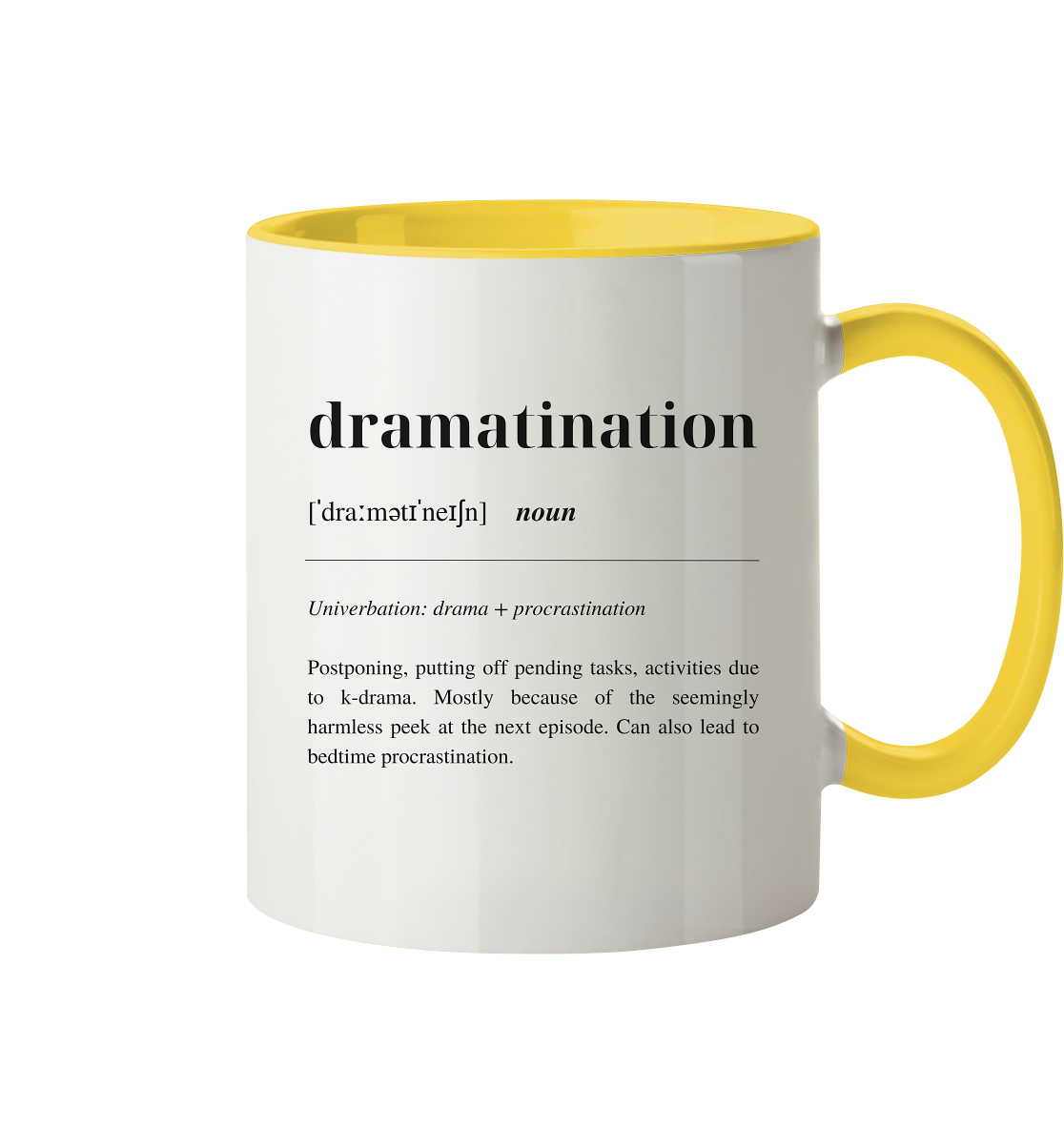 Dramatination - Tasse zweifarbig