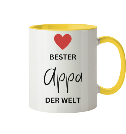 APPA DEFINITION + BESTER APPA - BEIDSEITIG - Tasse zweifarbig