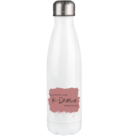 BLESSED AND K-DRAMA OBSESSED - Thermoflasche 500ml