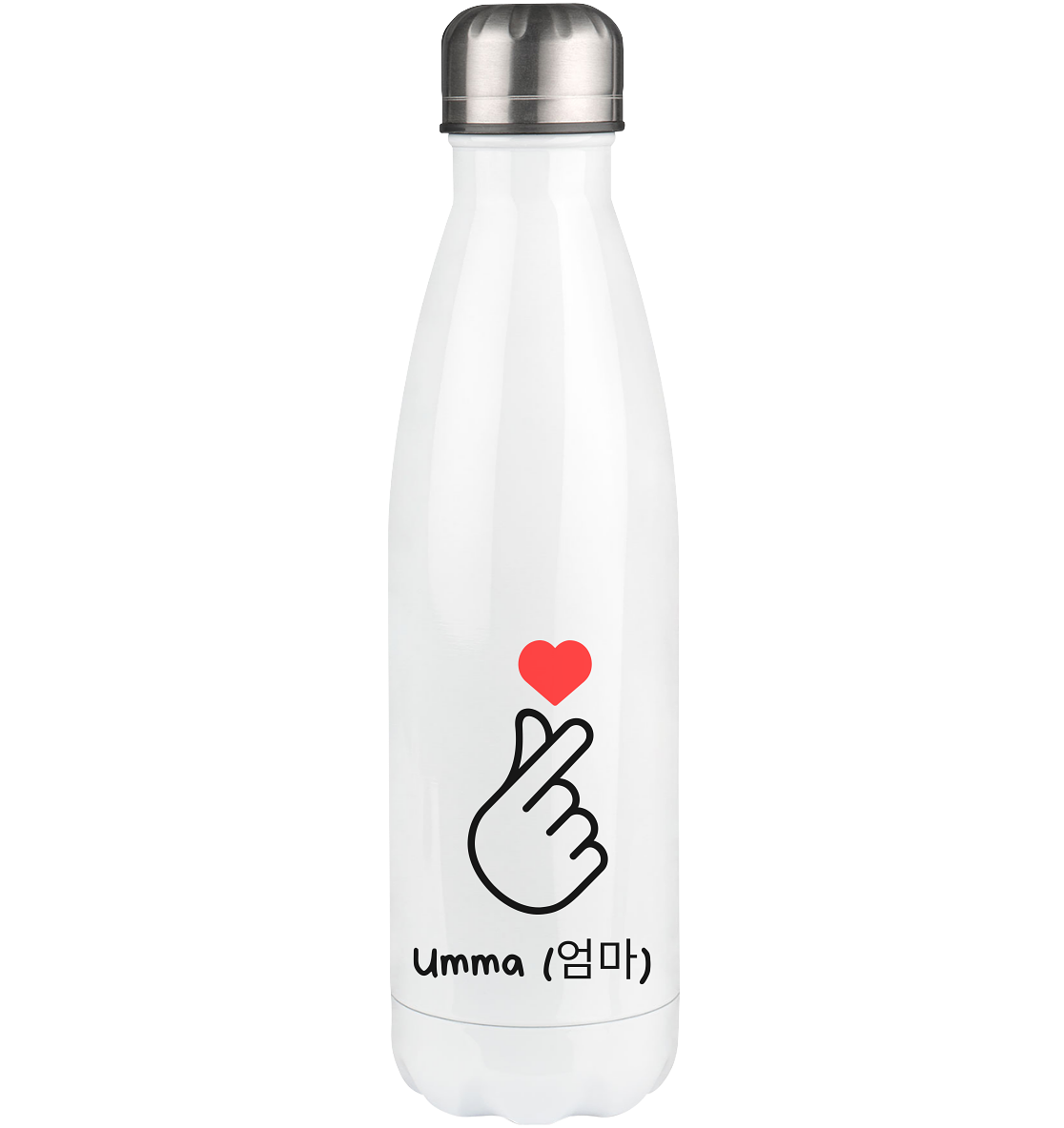 UMMA + FINGERHERZ - BEIDSEITIG - Thermoflasche 500ml