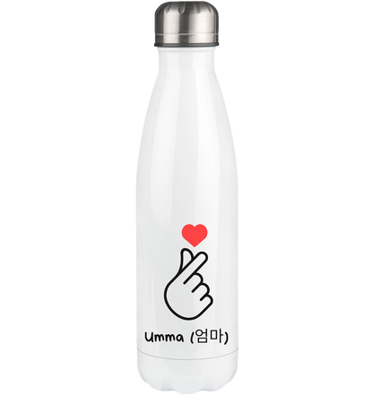 UMMA + FINGERHERZ - BEIDSEITIG - Thermoflasche 500ml