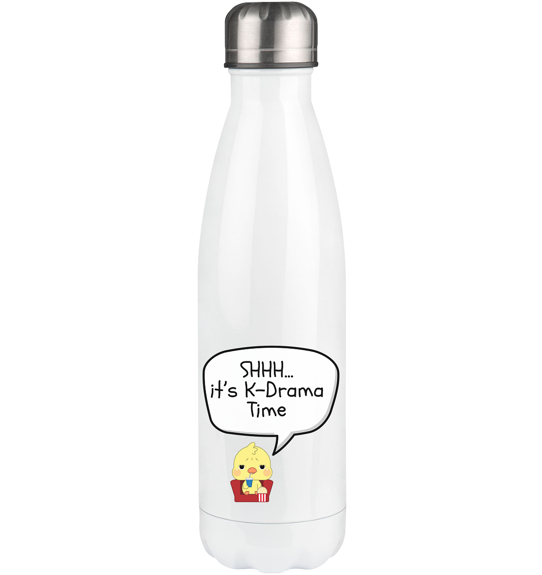 SHHH... IT'S K-DRAMA TIME - Thermoflasche 500ml